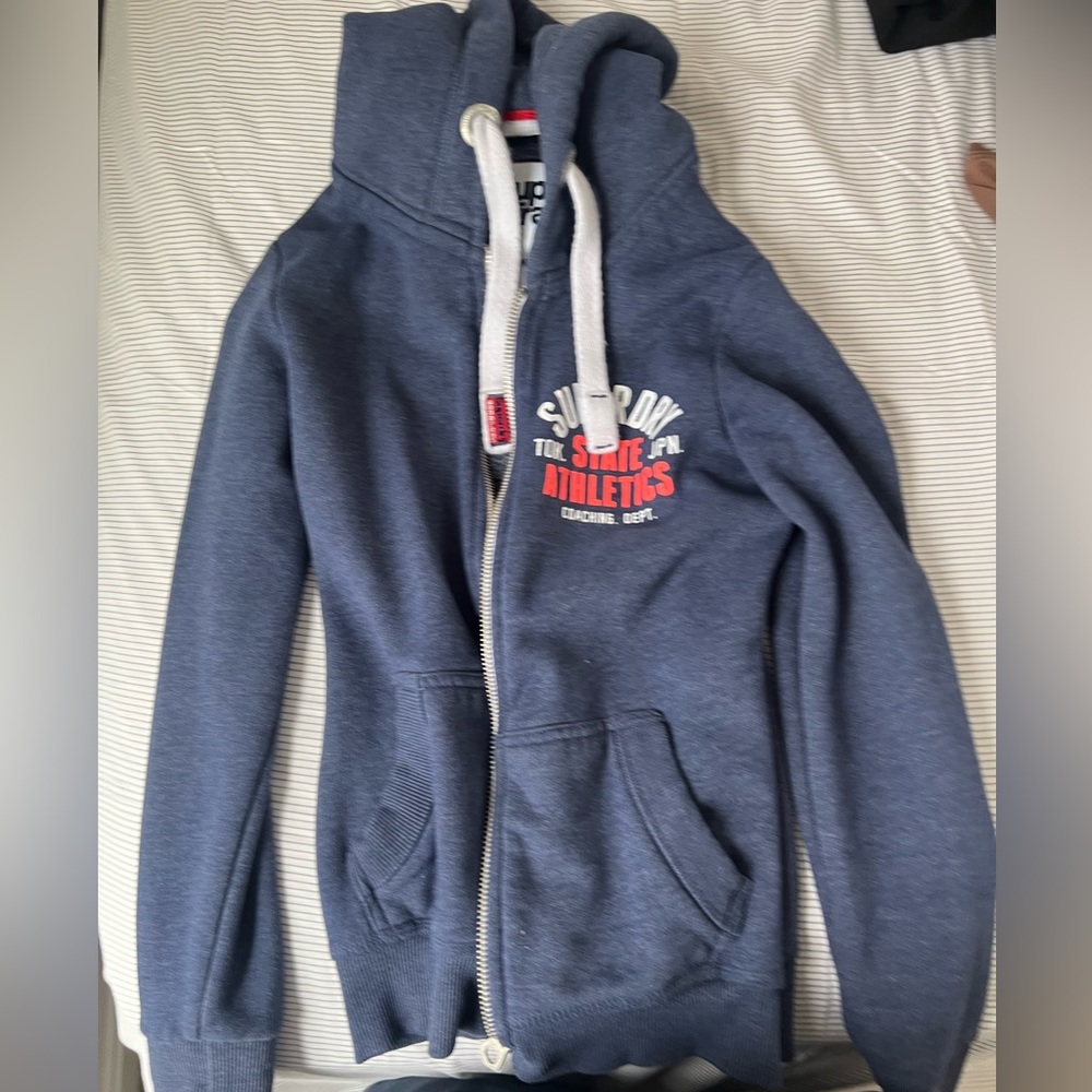Navy Blue “SUPERDRY” Zip Up